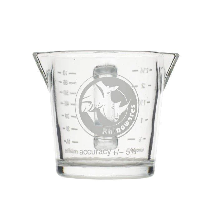 RHINOWARES SHOT GLASS 3OZ/70ML WITH SPOUT AND HANDLE